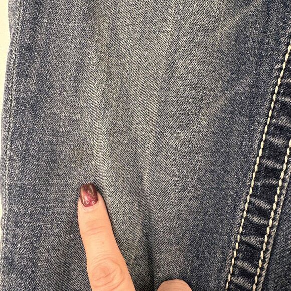 Miss Me Blue Distressed Faded Cuffed Women's Skinny Jeans Size 26 - Picture 3 of 8